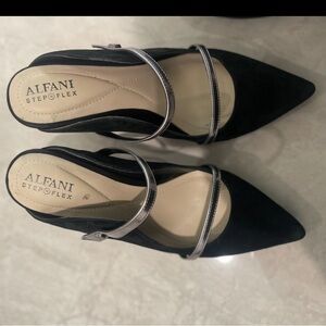 Alfani Women's Black and Silver Heels